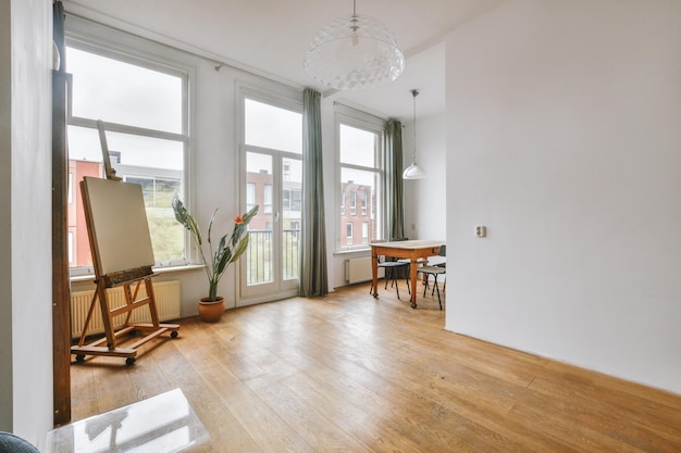 Living room with dining area