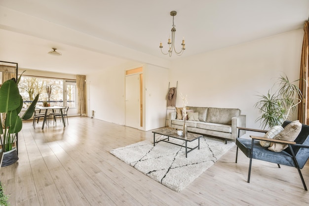 Living room with dining area