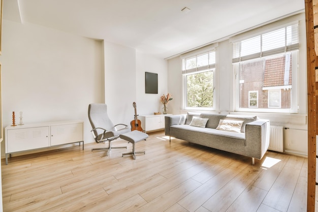 Living room with dining area