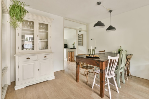 Living room with dining area