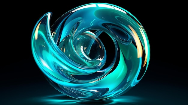 living turquoise liquid plasma background