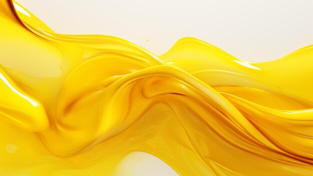 Living yellow liquid plasma background