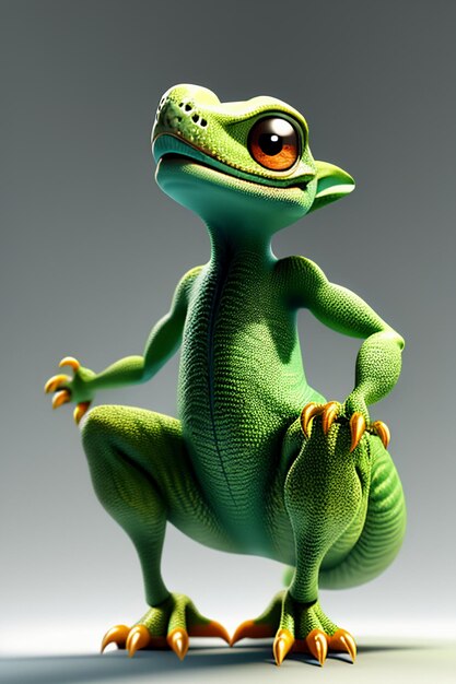 Lizard baby cute cartoon character model character wallpaper background