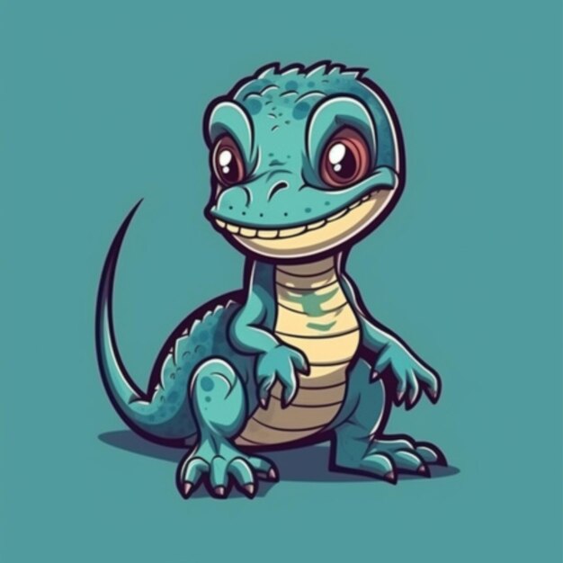 Lizard cartoon logo 2