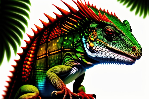 Lizard dragon Chameleon IndoChinese Forest Lizard IndoChinese Bloodsucker Digital art