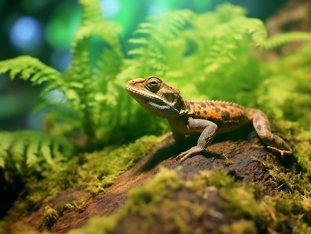 Lizard in the nature