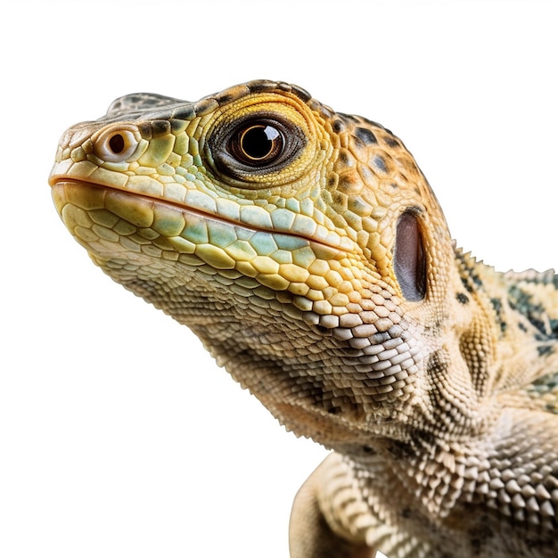 A lizard with a white background