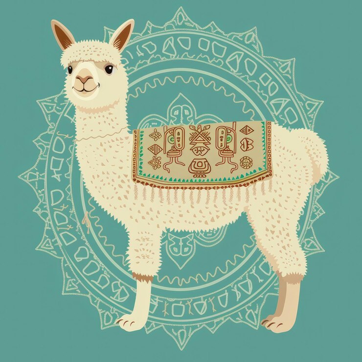 Photo a llama with a tag that says llamas