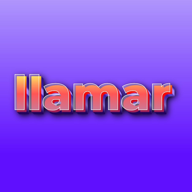 Llamartext effect jpg gradient purple background card photo