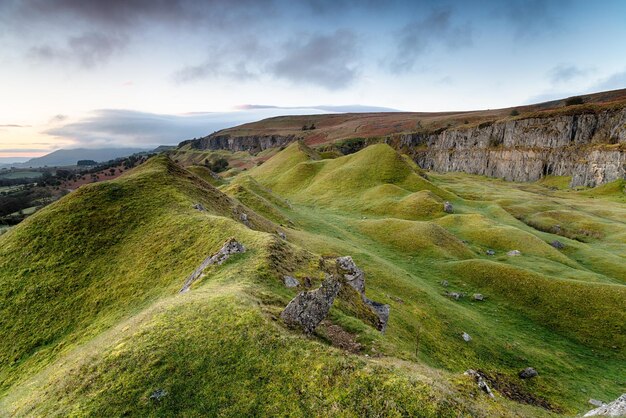 Llangattock helling in de Brecon Beacons