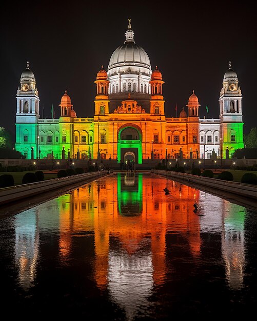 Photo llustration of victoria memorial from kolkata