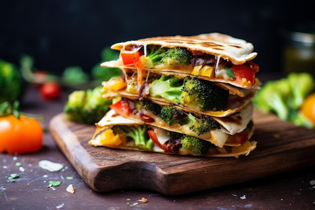 Loaded Veggie Quesadilla Platter