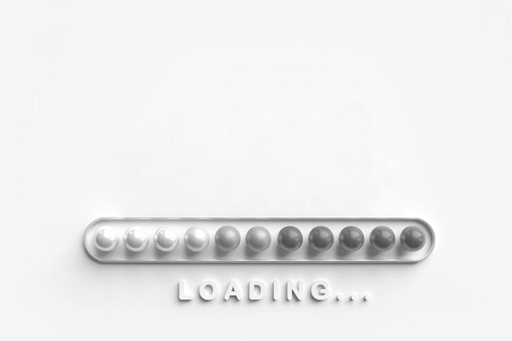 Photo loading animation with progress bar