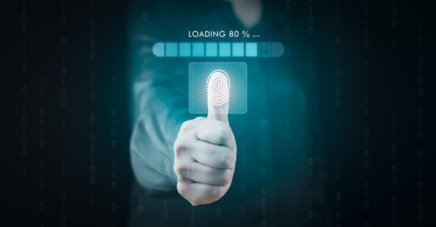 loading status of big data downloading file from cloud database waiting time of load progress online communication network connection blue bar speed transfer in application interface background