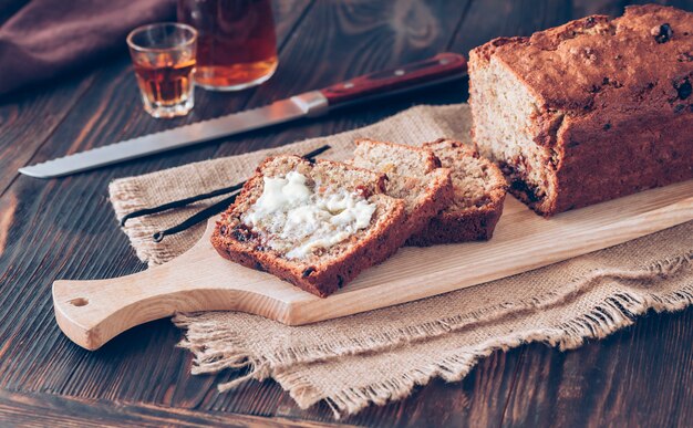 Loaf of banana bread