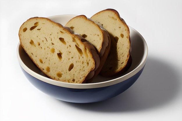 Loaf bread aesthetic photo shoot of bread product isolated background AI generated image