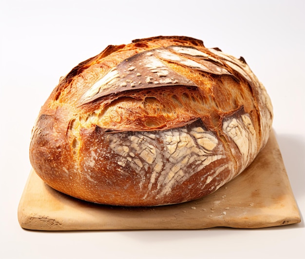 a loaf of bread on a cutting board