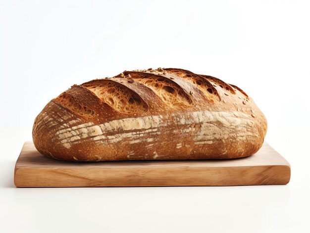 Photo a loaf of bread on a cutting board