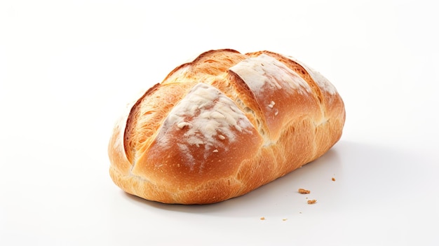 Photo a loaf of bread has a crack in it