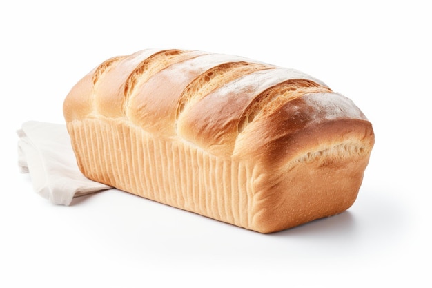 Loaf of Bread on White Background On a White or Clear Surface PNG Transparent Background