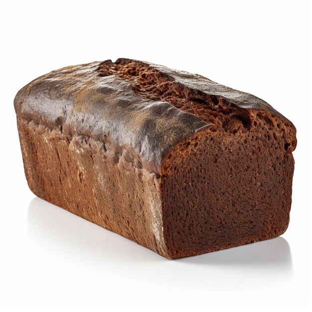 A loaf of bread with brown and white frosting.