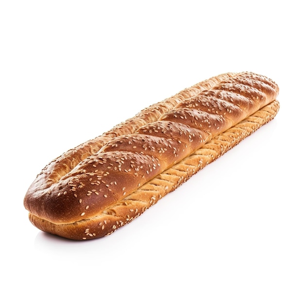 A loaf of bread with sesame seeds on it.