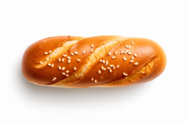 a loaf of bread with sesame seeds on top