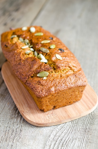 Loaf of pumpkin bread