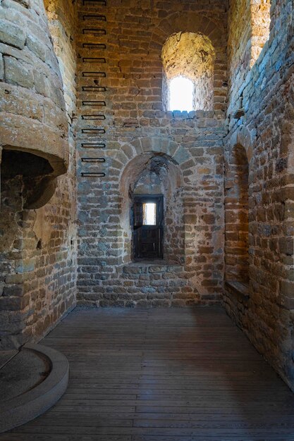 Loarre castle spain room with fireplace