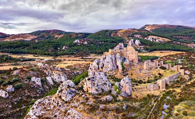 Loarre castle at sunset huesca province in aragon spain