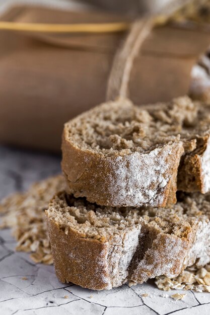 Loaves of integral bread 