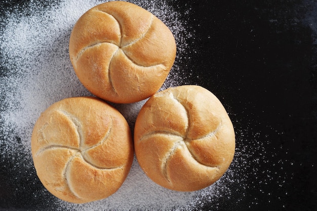 Loaves of small bread