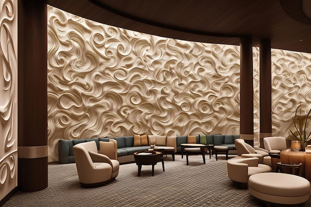 The lobby of the new hyatt regency