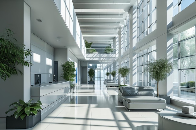 Lobby of an office or medical institution AI generated image AI generated