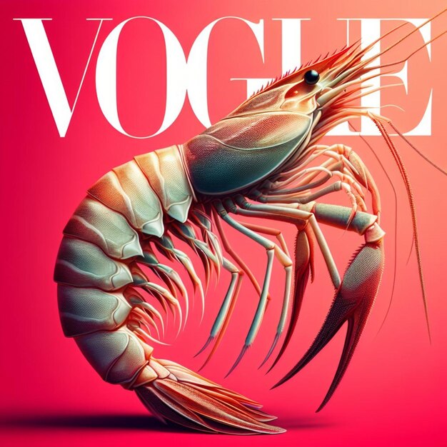 Photo a lobster advertises the title of the magazine