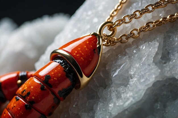 Photo lobster claw jewelry closeup