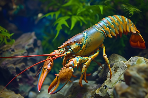 lobster in the marine fauna