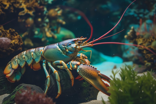 lobster in the marine fauna