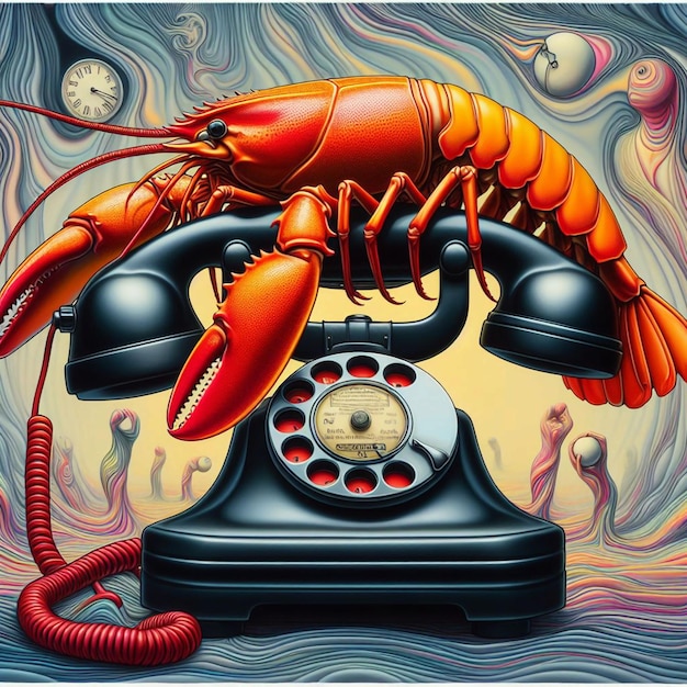 lobster on the phone