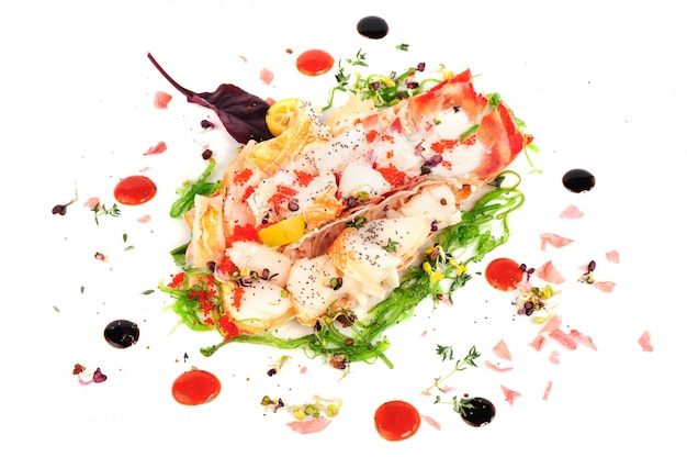 Photo lobster salad in japanese style