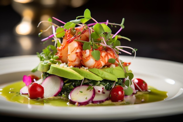 Lobster Salad with Avocado and Red Onions