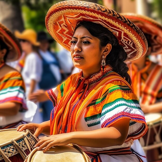지역 음악가들이 멕시코의 다양한 공연을 하고 있습니다.
