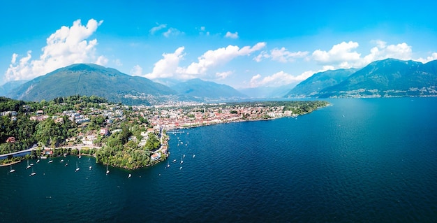 Locarno town on Lake Maggiore