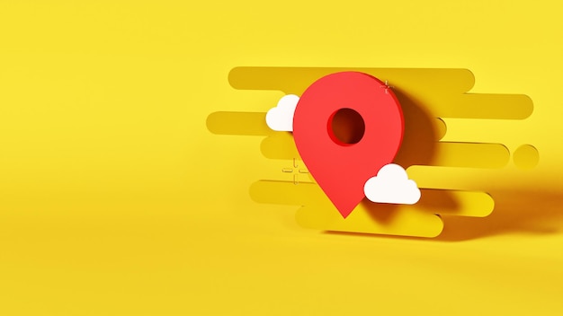 Location 3D Illustration