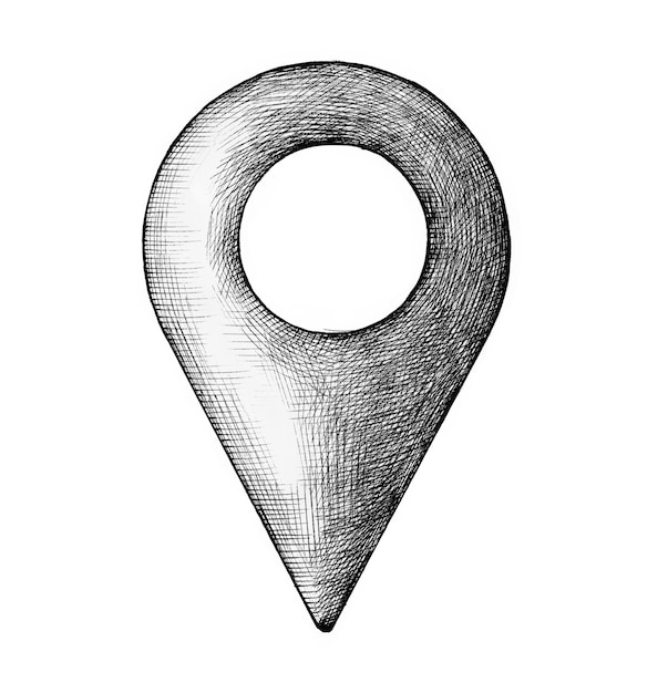 Местоположение pin png винтажная наклейка иллюстрация прозрачный фон
