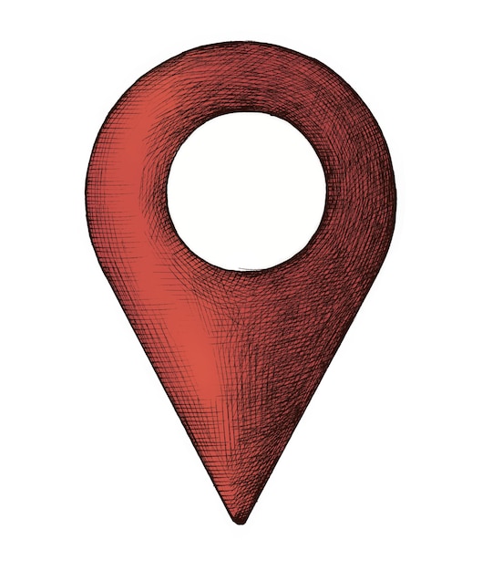 location pin png vintage sticker illustration transparent background