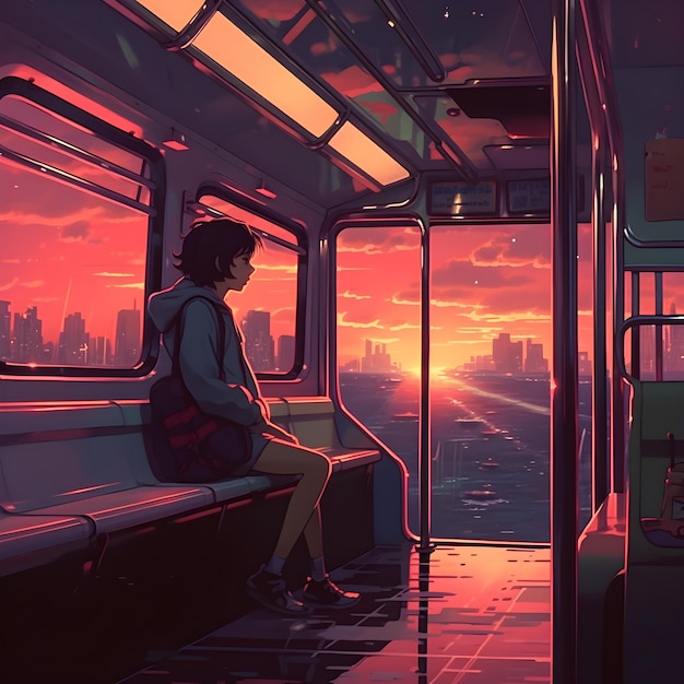 Premium AI Image | Lofi Background Images