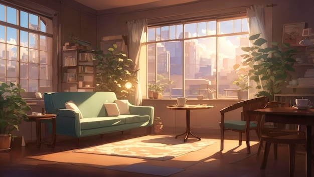 Premium AI Image | Lofi Background