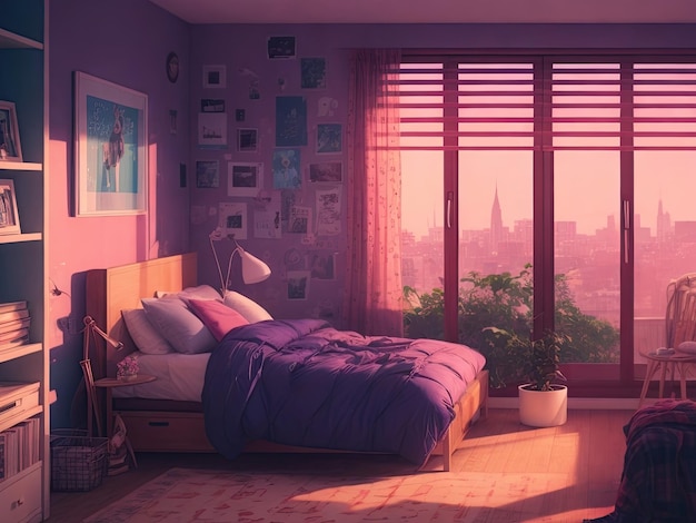 Photo lofi bedroom backgrounds