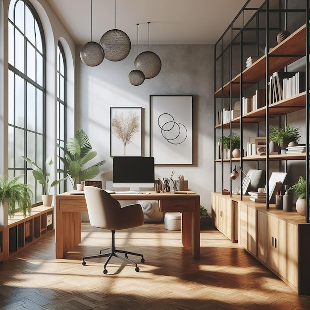 Loft Home Office Interior Design